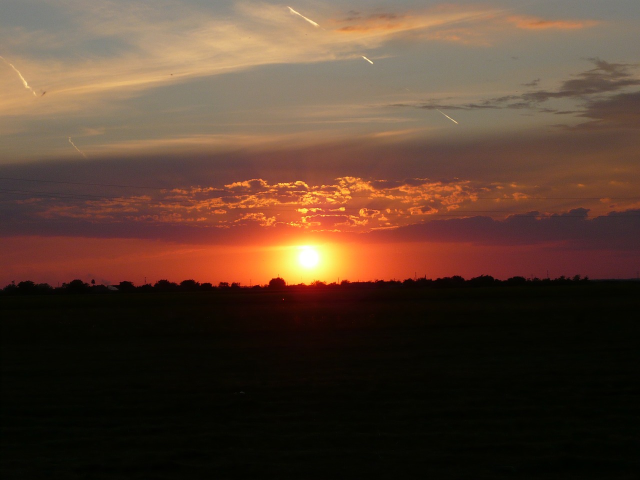 landscape sunset clouds free photo