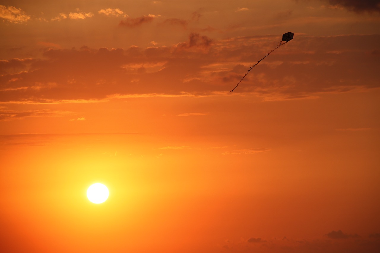 landscape solar sunset free photo