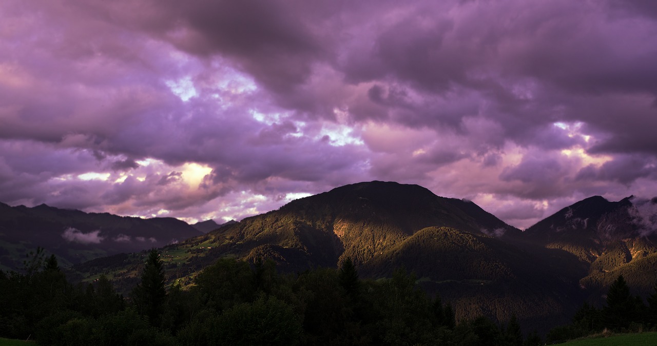 landscape mountains sky free photo