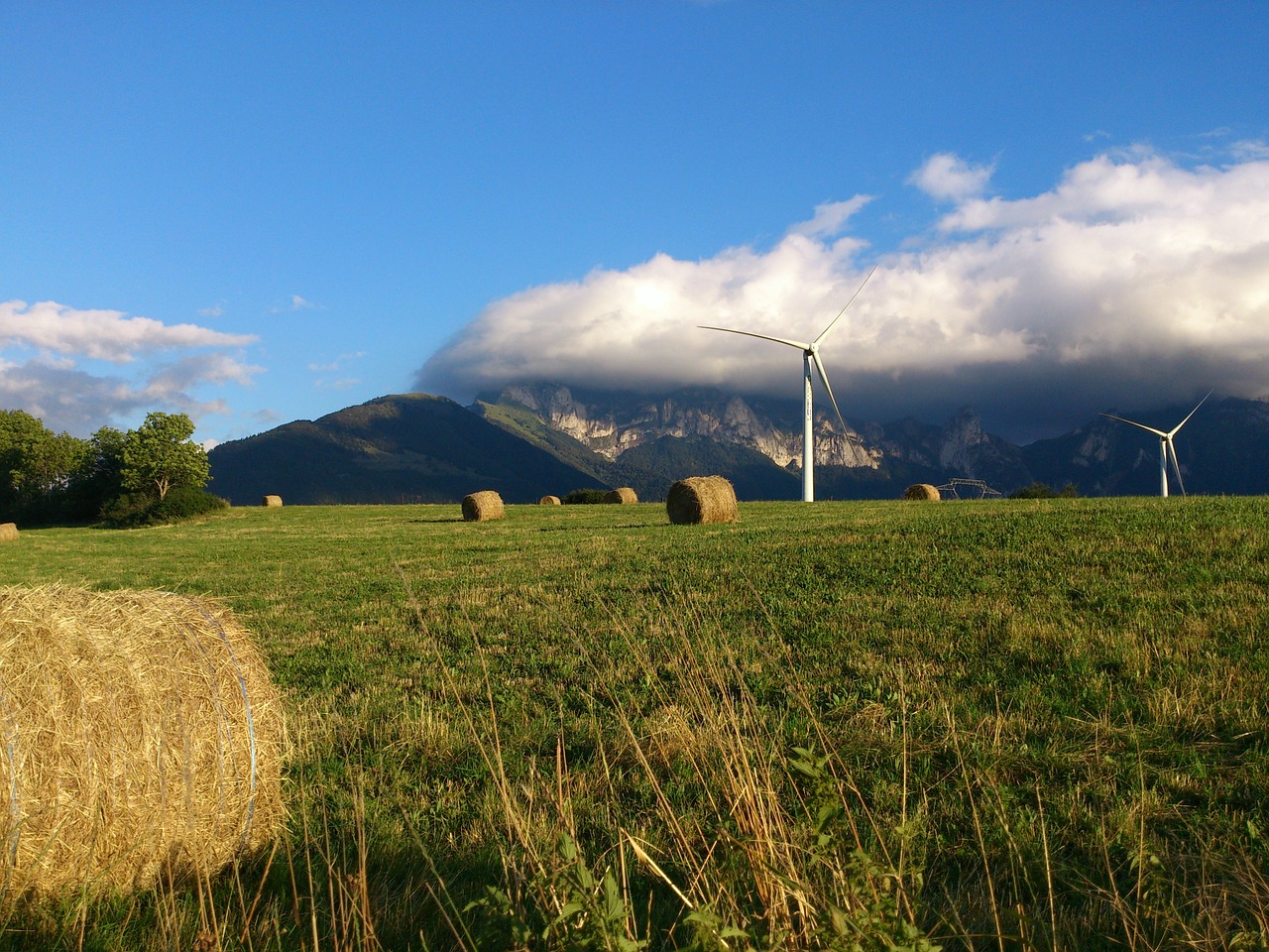 landscape mill mountains free photo