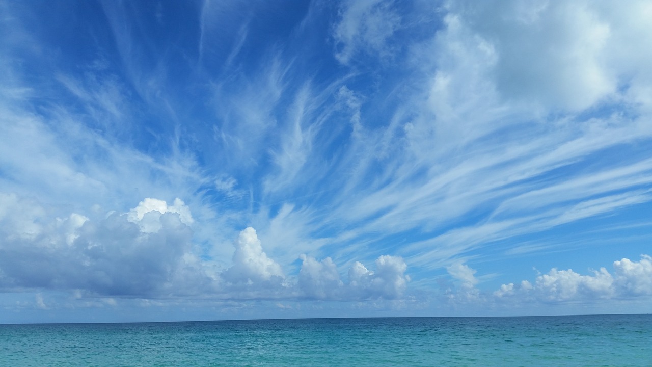 landscape clouds sea free photo