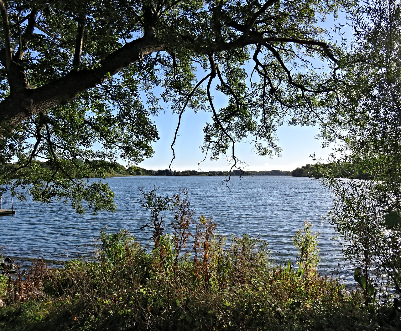 landscape north borger lake denmark free photo