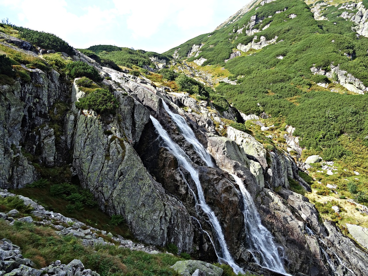 landscape waterfall brook free photo