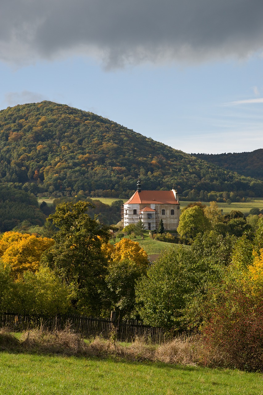 landscape church autumn free photo