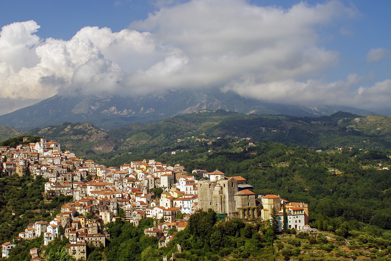 landscape rivello basilicata free photo