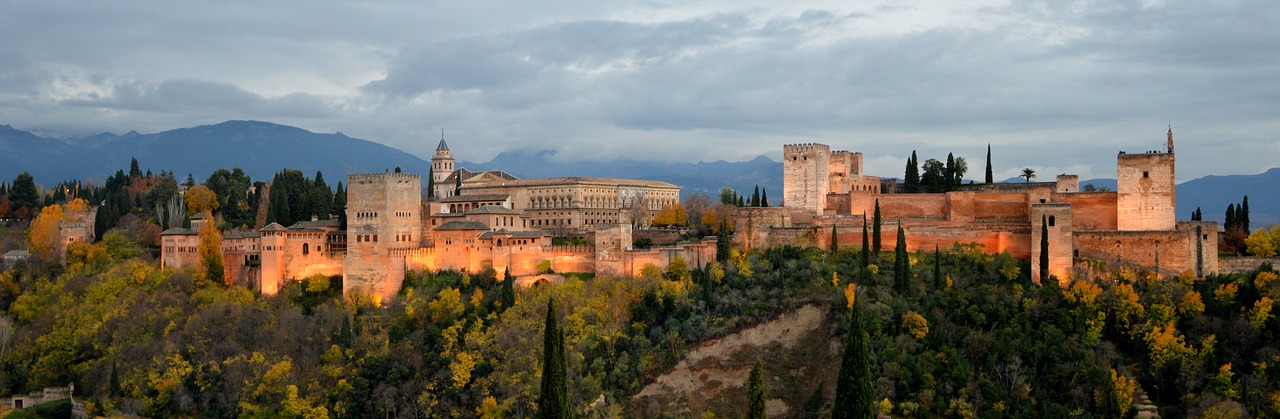 landscape alhambra autumn free photo
