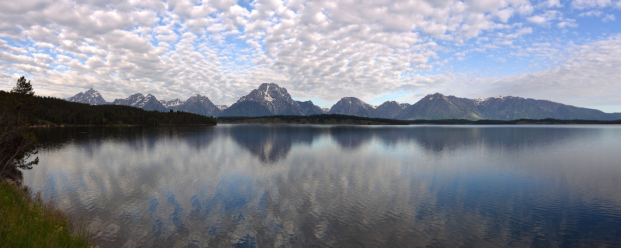 landscape mountains grand teton national park free photo