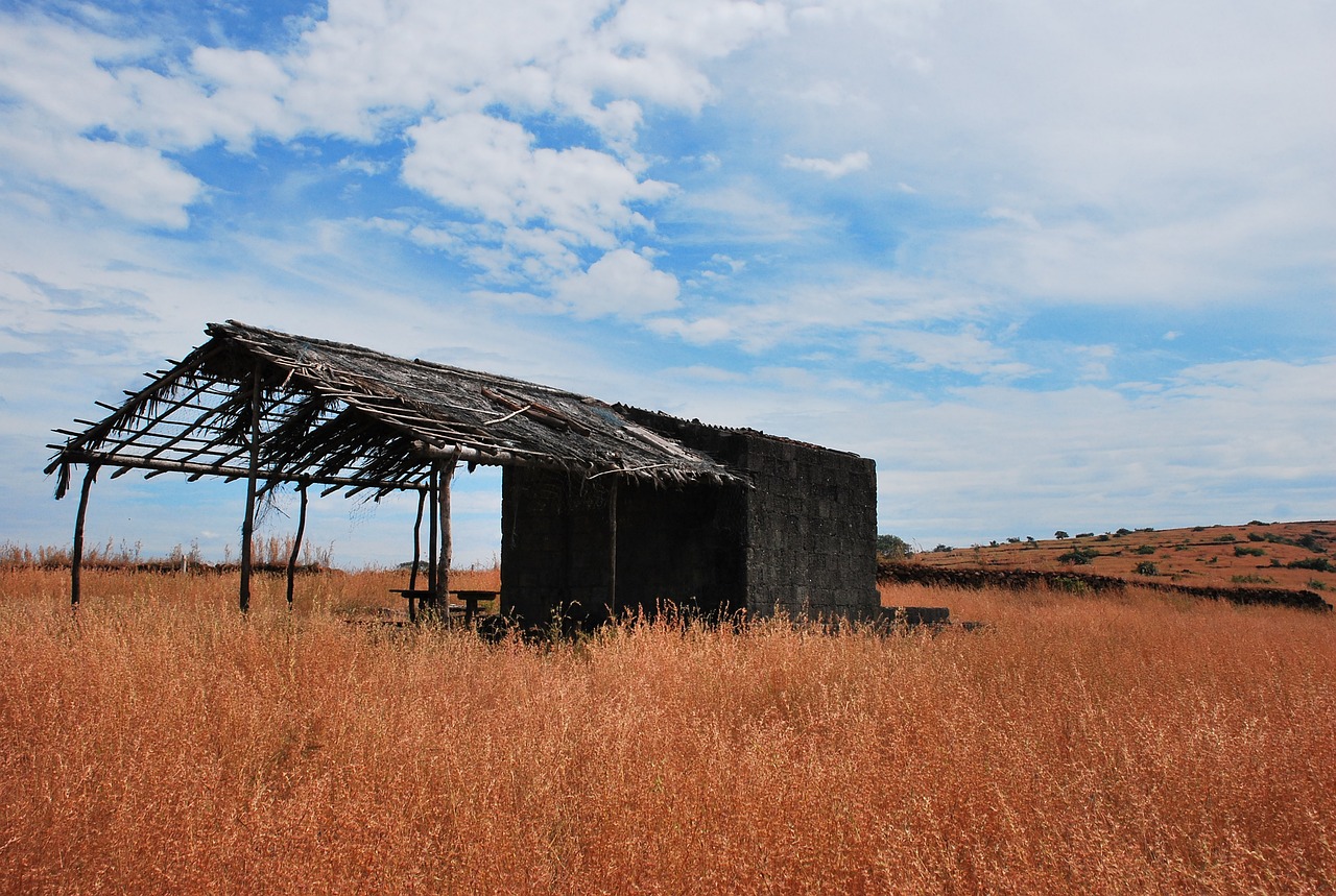 landscape sky hut free photo