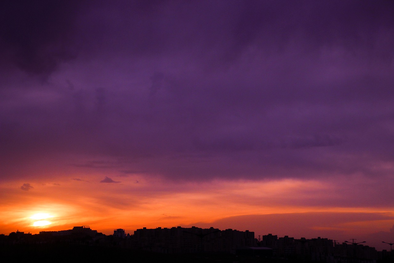 landscape sun clouds free photo