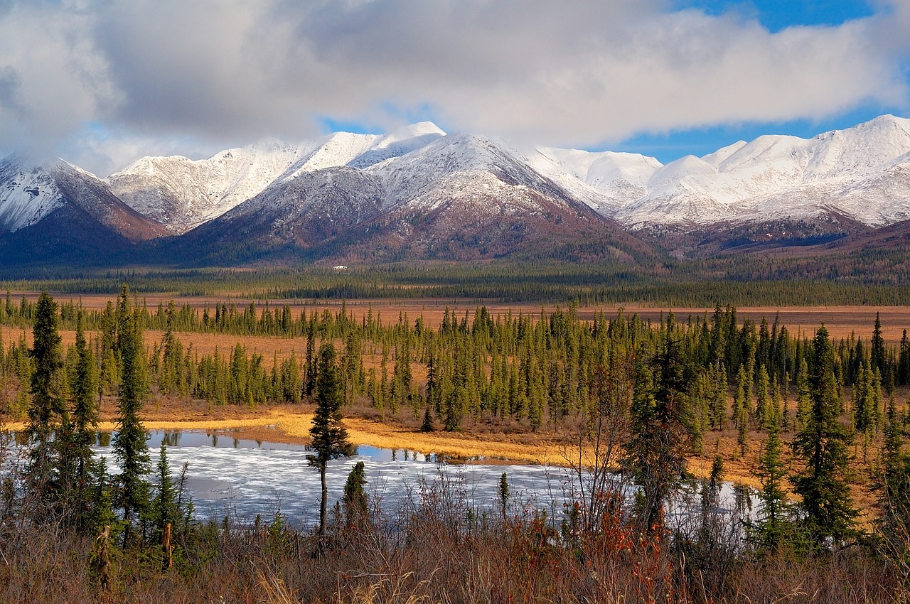 landscape scenic mentasta mountains free photo