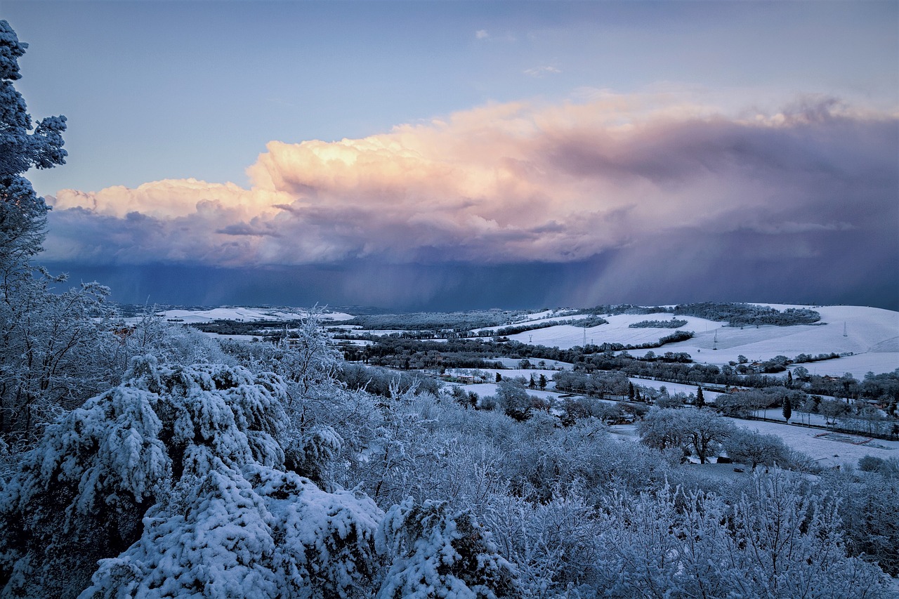 landscape winter snow free photo