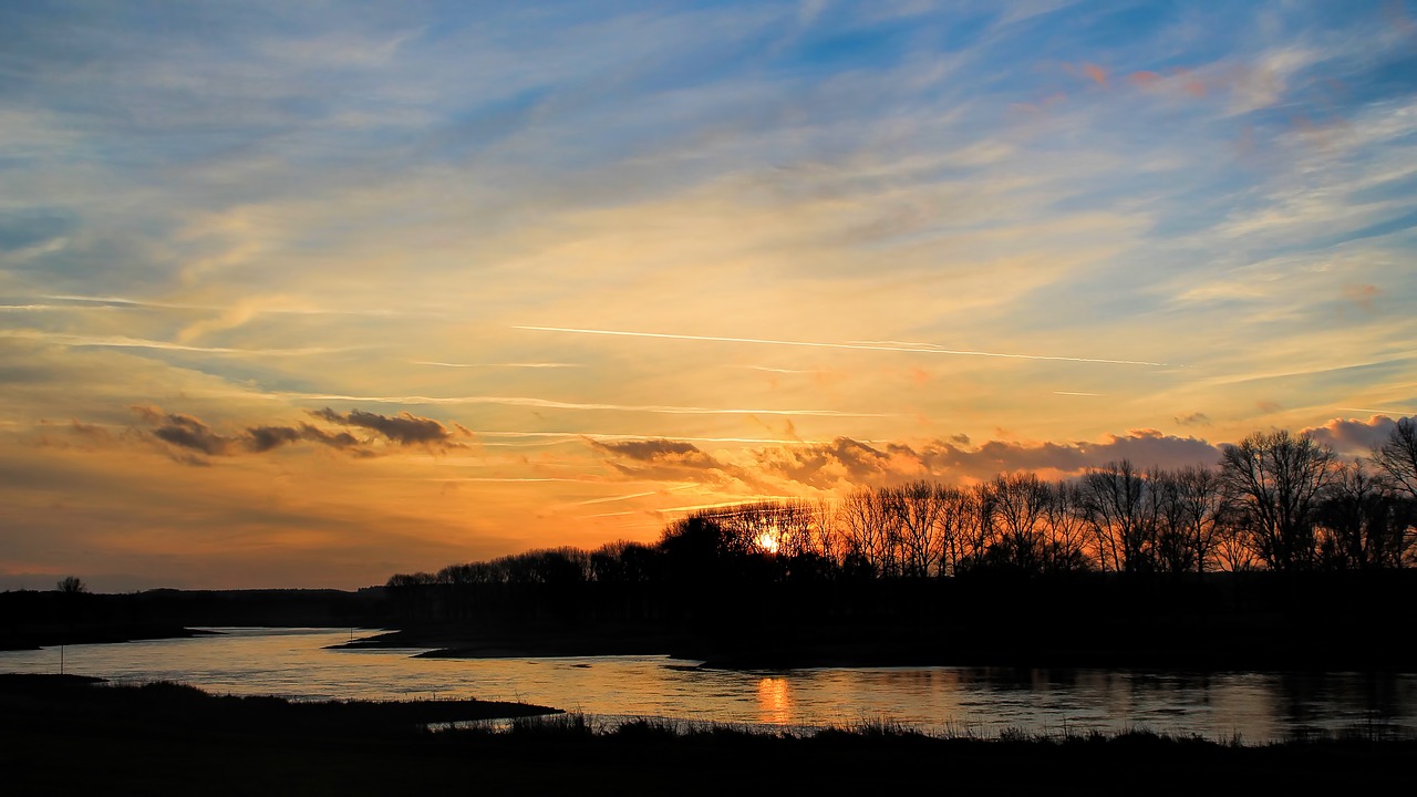 landscape sunset twilight free photo