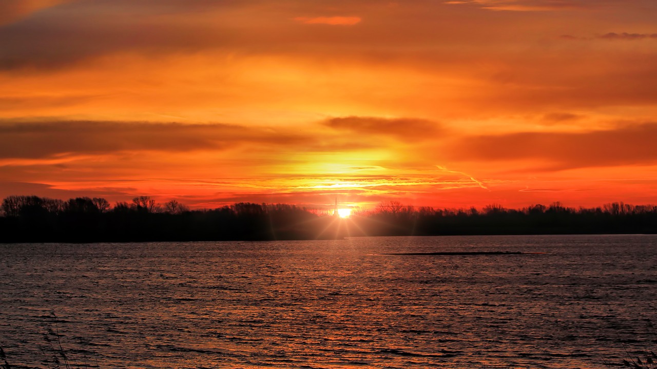 landscape sunset twilight free photo