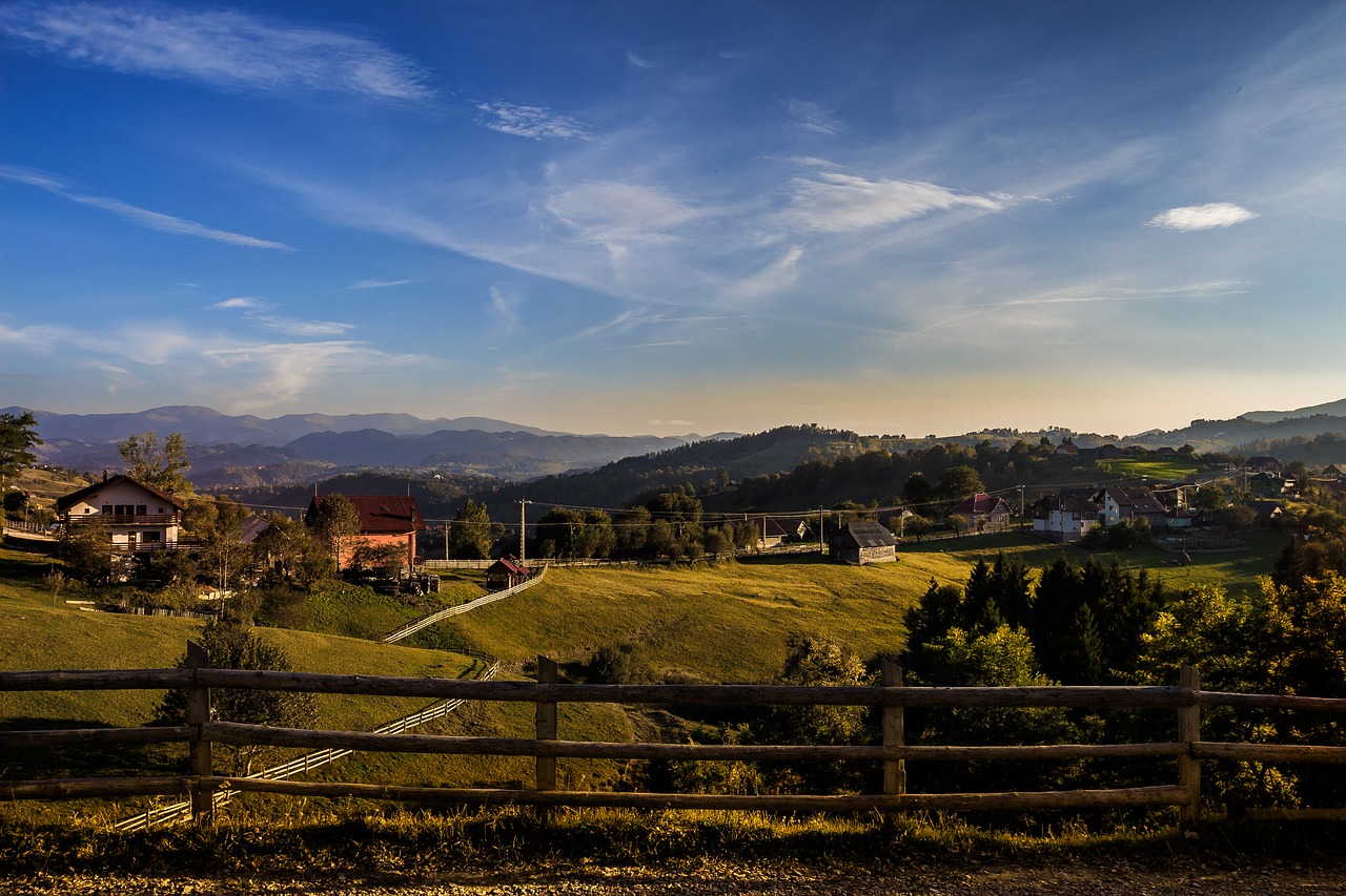 landscape magura village free photo