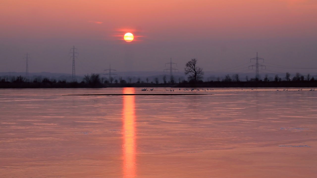 landscape winter lake free photo