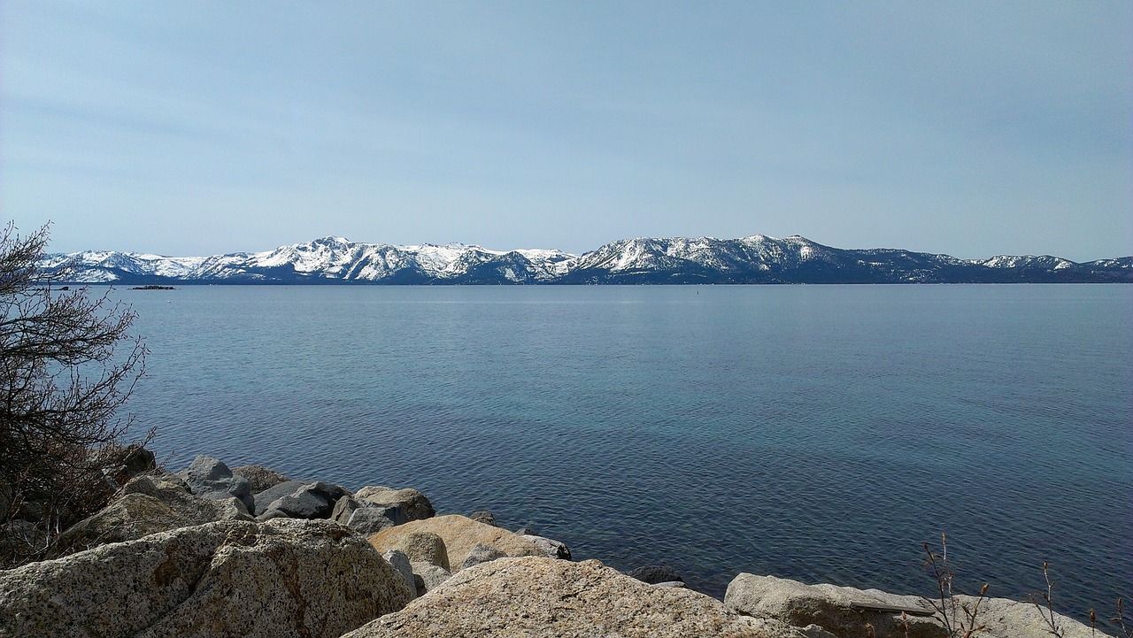 landscape lake tahoe winter free photo