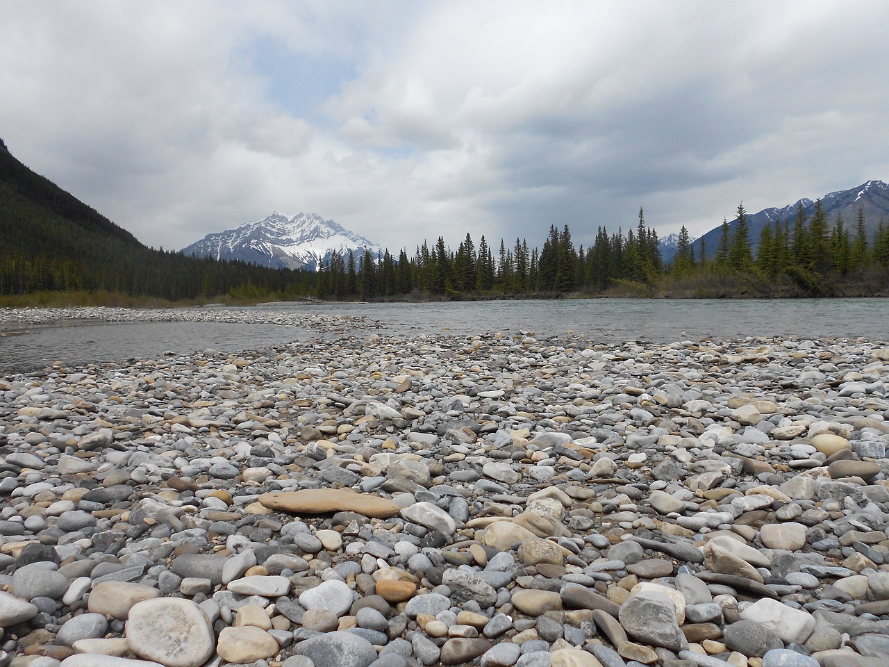 landscape river rocky free photo