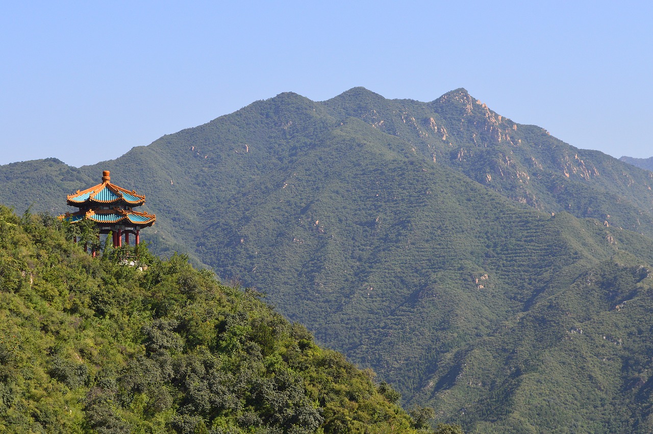 landscape pavilion chinese style free photo