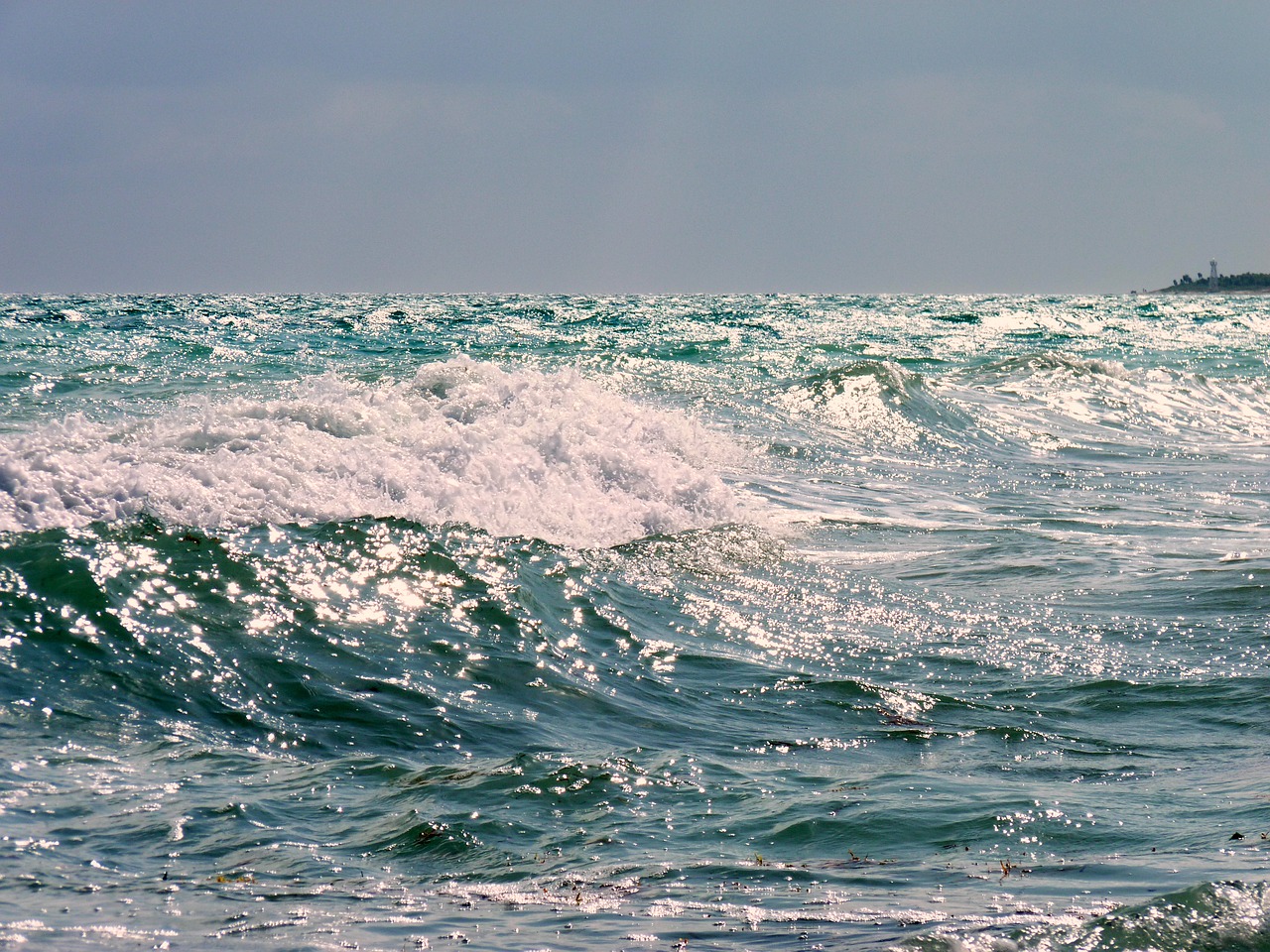 landscape sea waves free photo