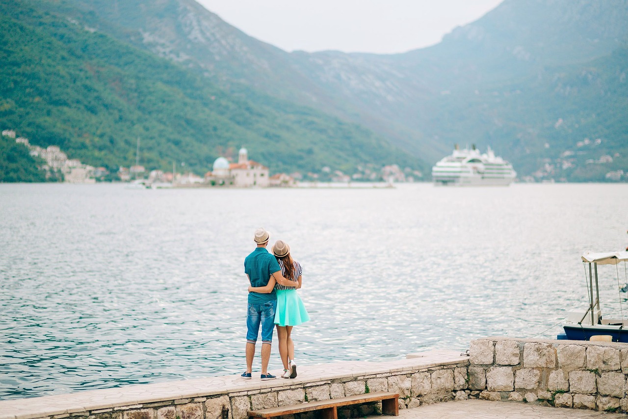 landscape couple girl free photo