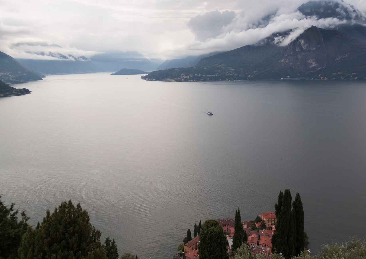 landscape italy lake free photo