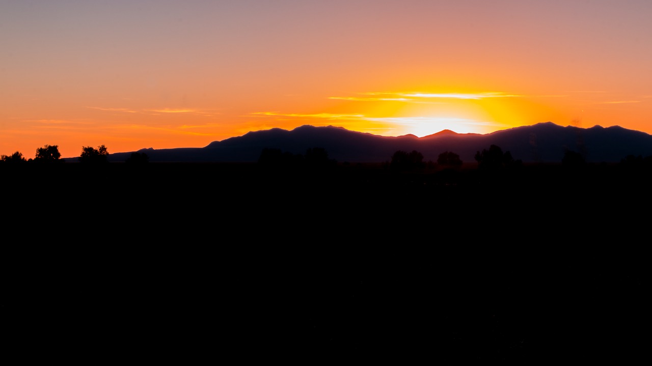 landscape sunset orange free photo