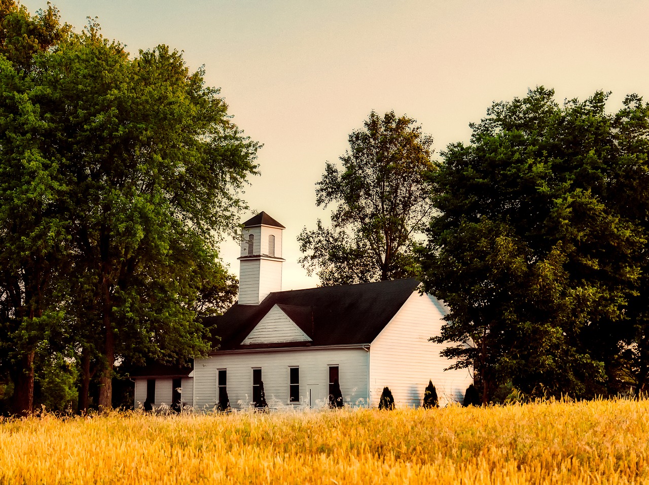 landscape church faith free photo