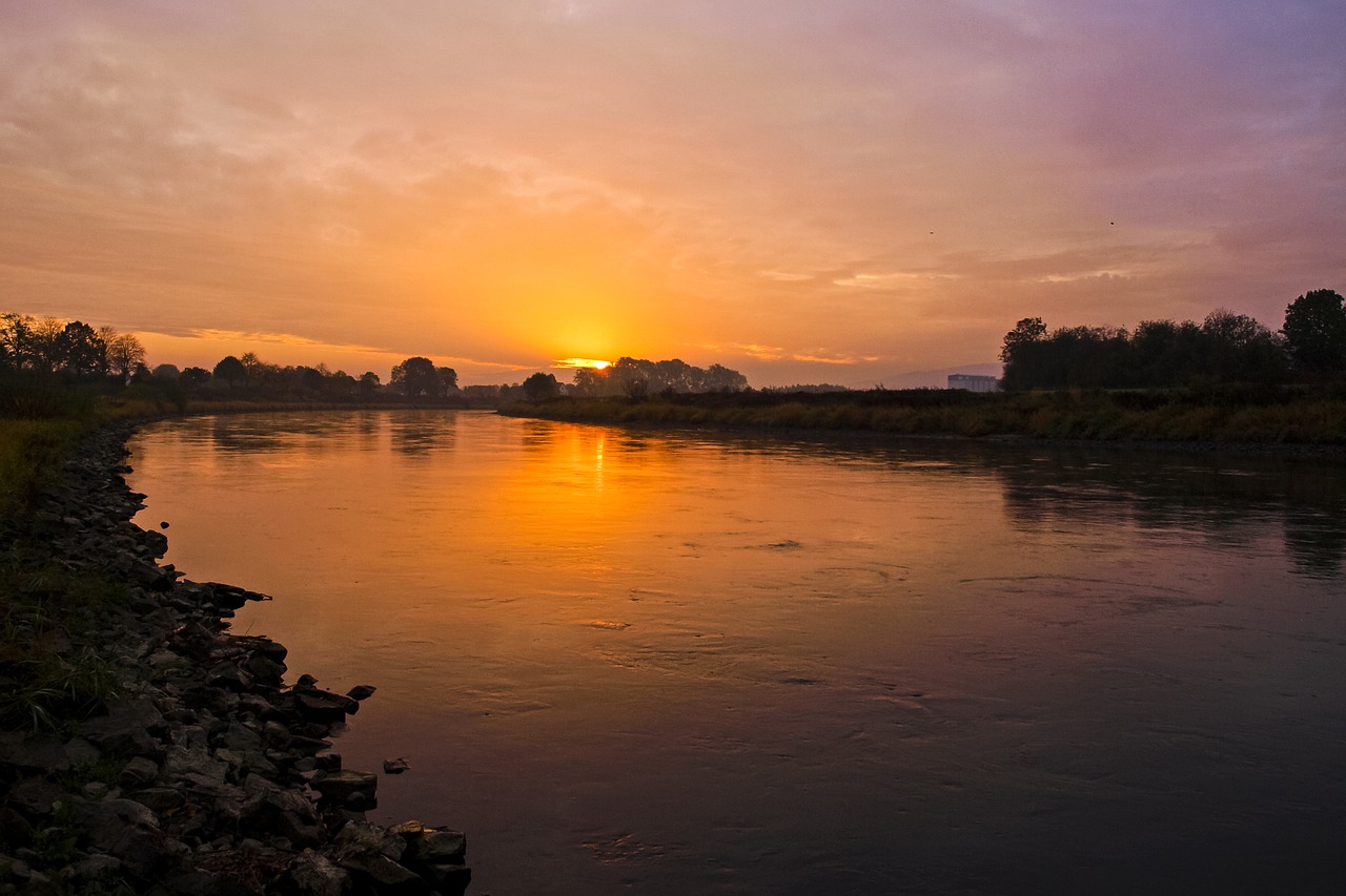 landscape sunset dusk free photo