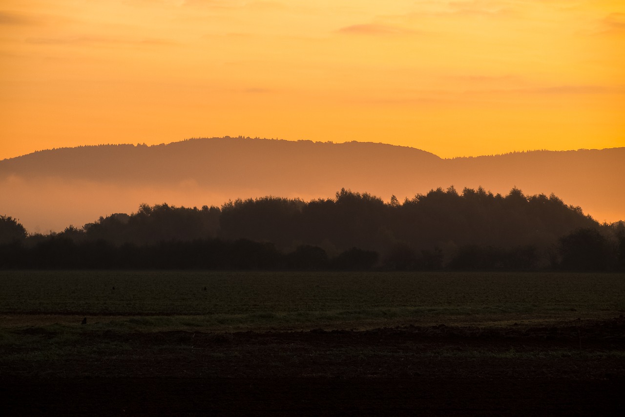 landscape sunrise twilight free photo