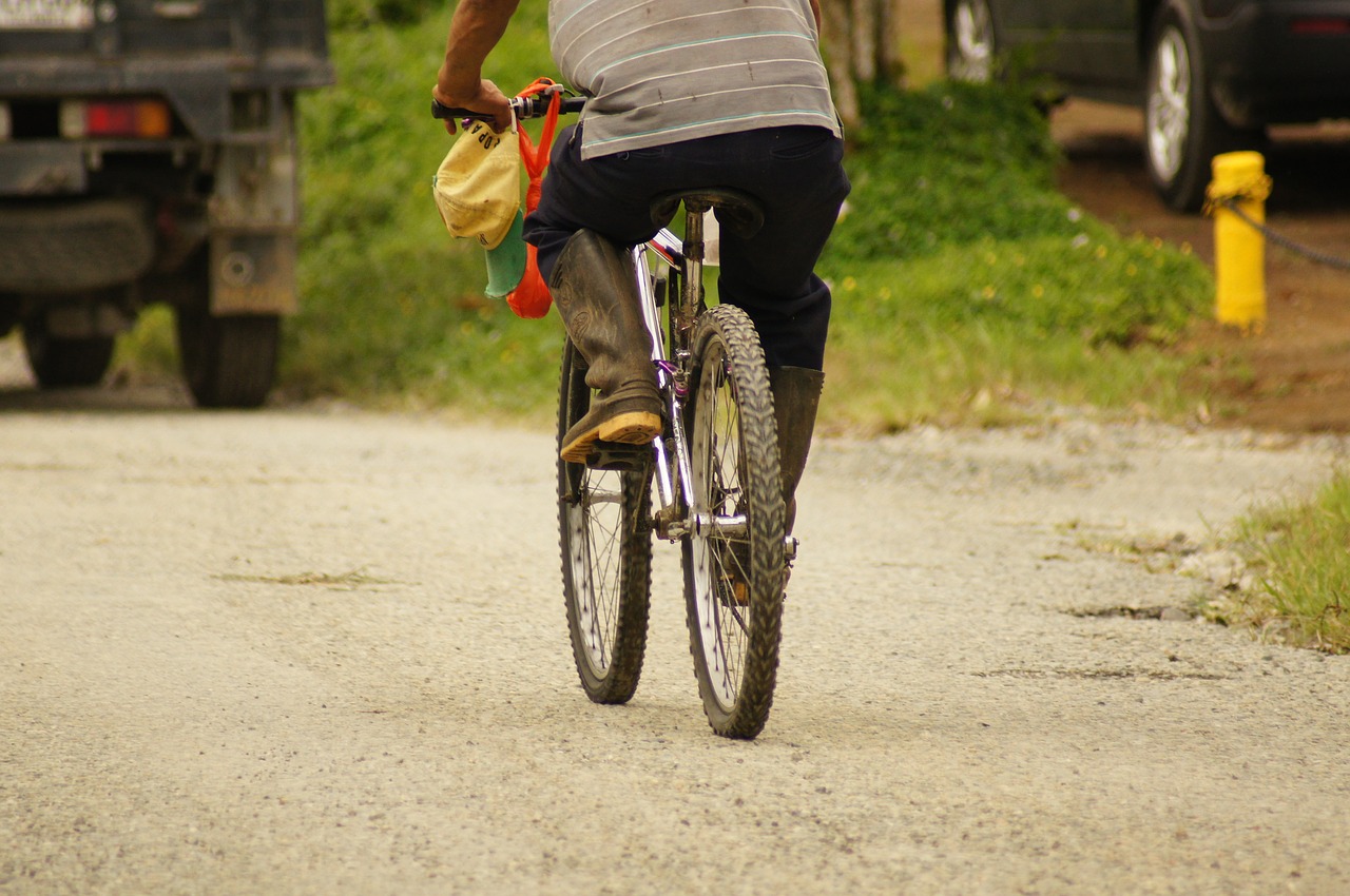 landscape bicycle sidewalk free photo