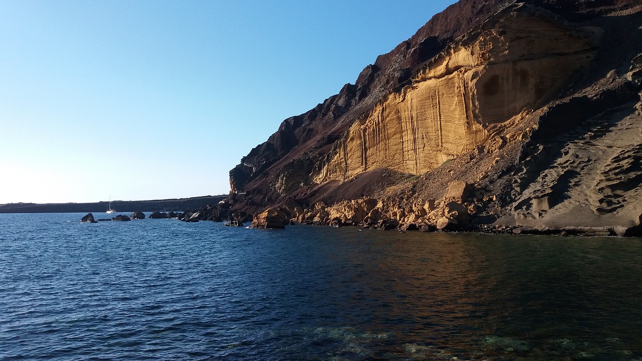 landscape rock sea free photo