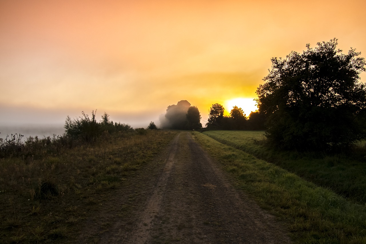 landscape twilight sun free photo