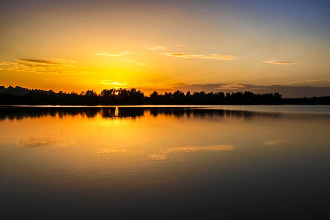 landscape pond sun free photo