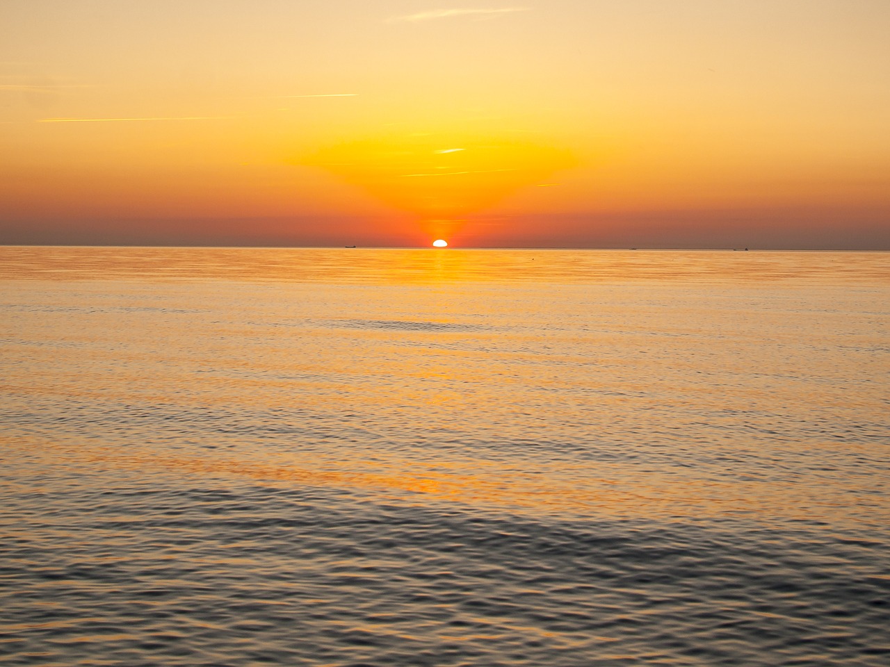 landscape water twilight free photo