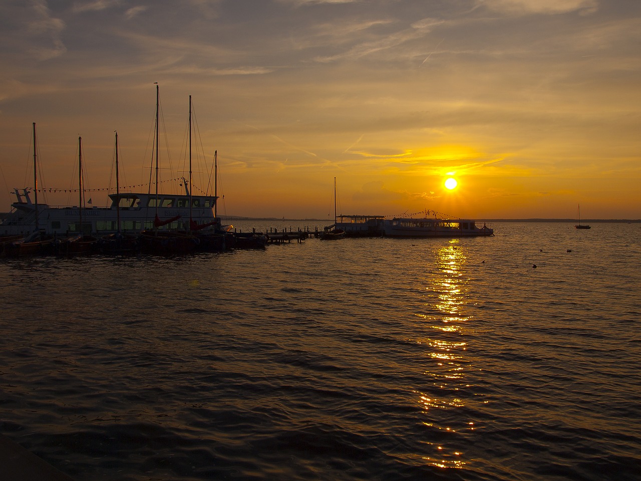 landscape water twilight free photo