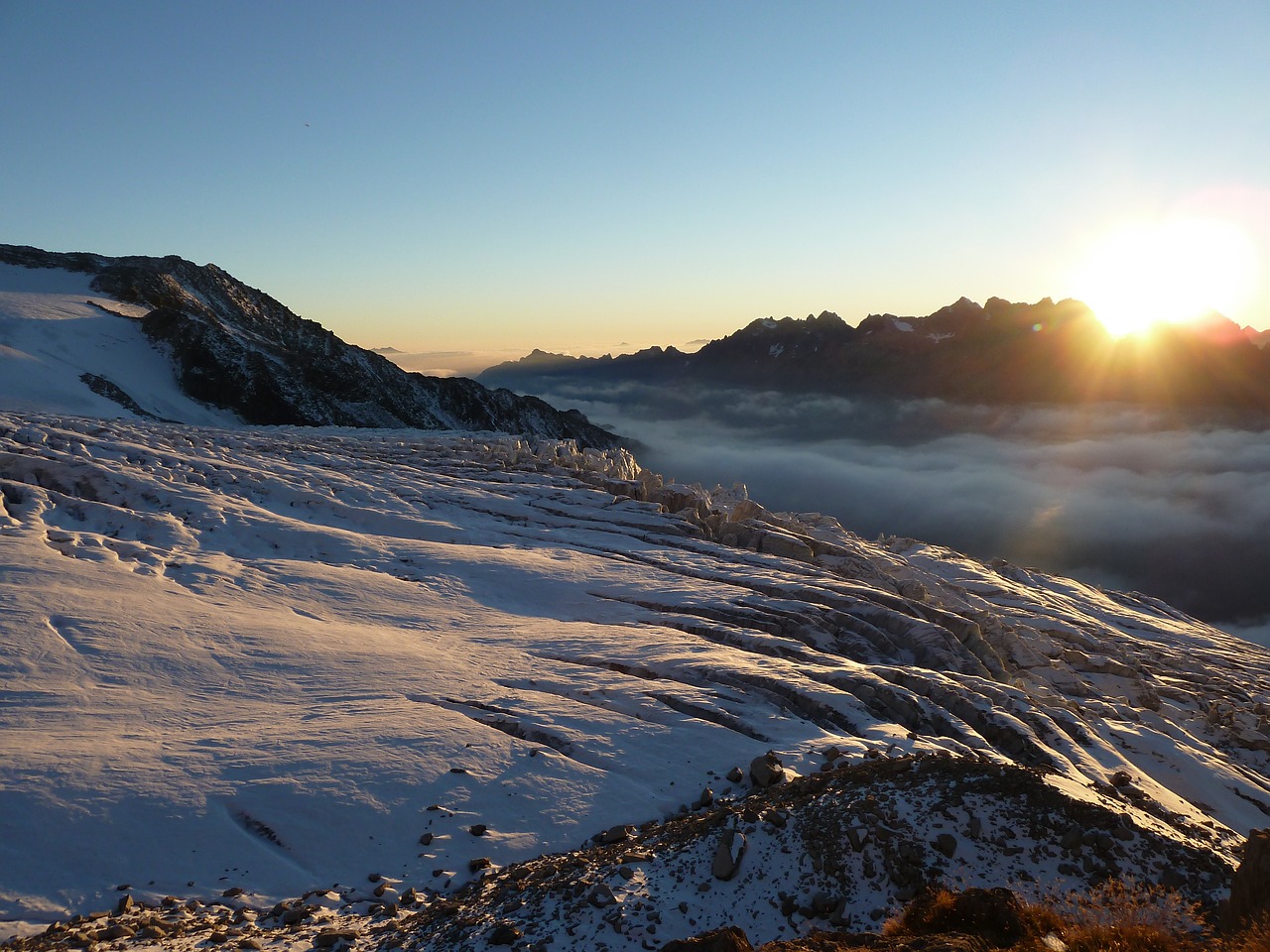 landscape mountain glacier free photo