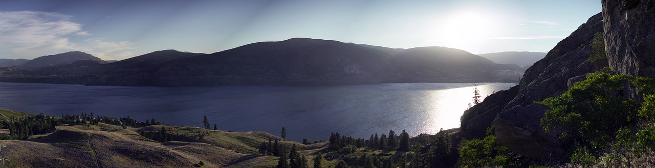 landscape lake trees free photo