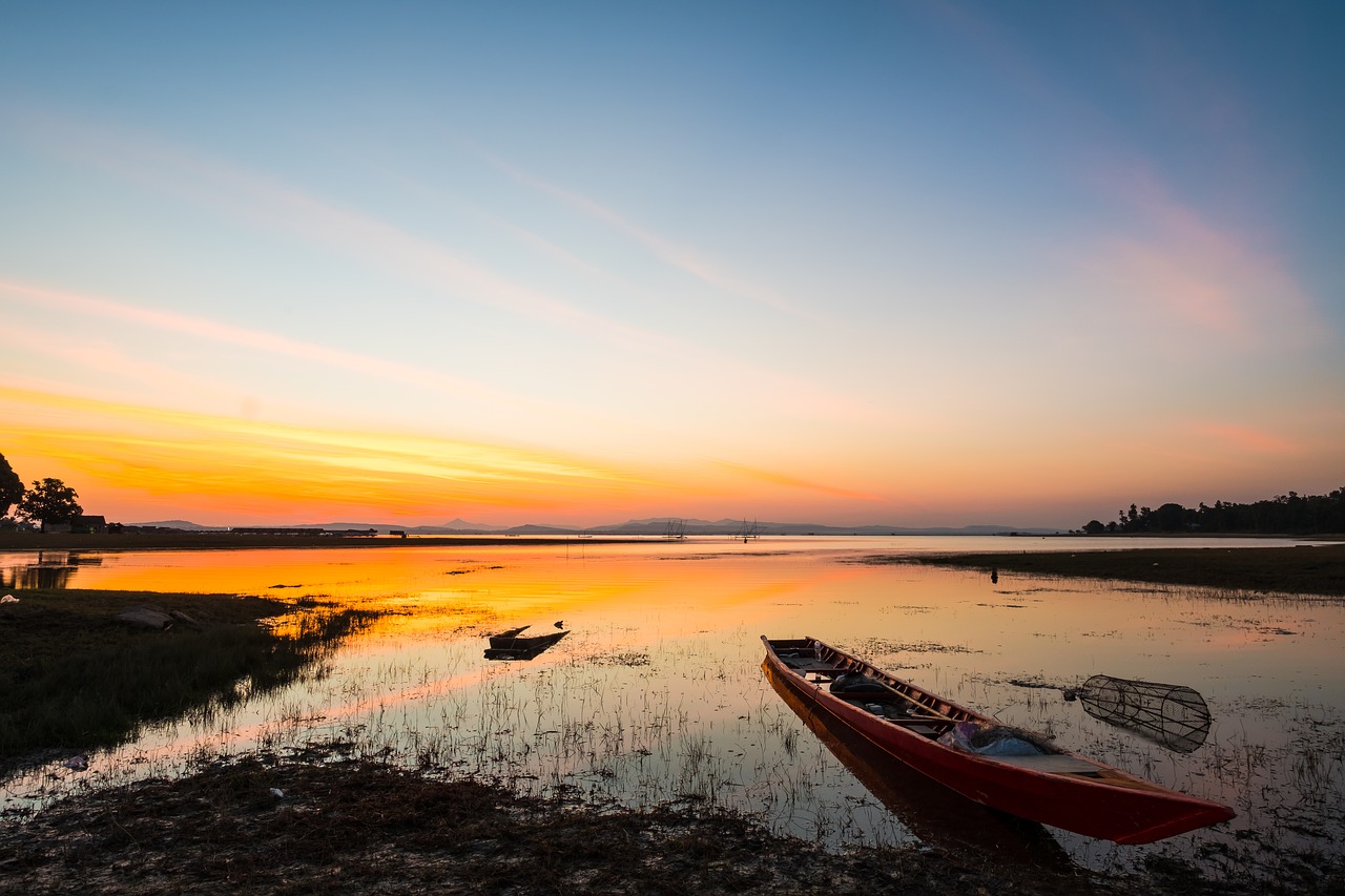 landscape sunset beautiful sky free photo