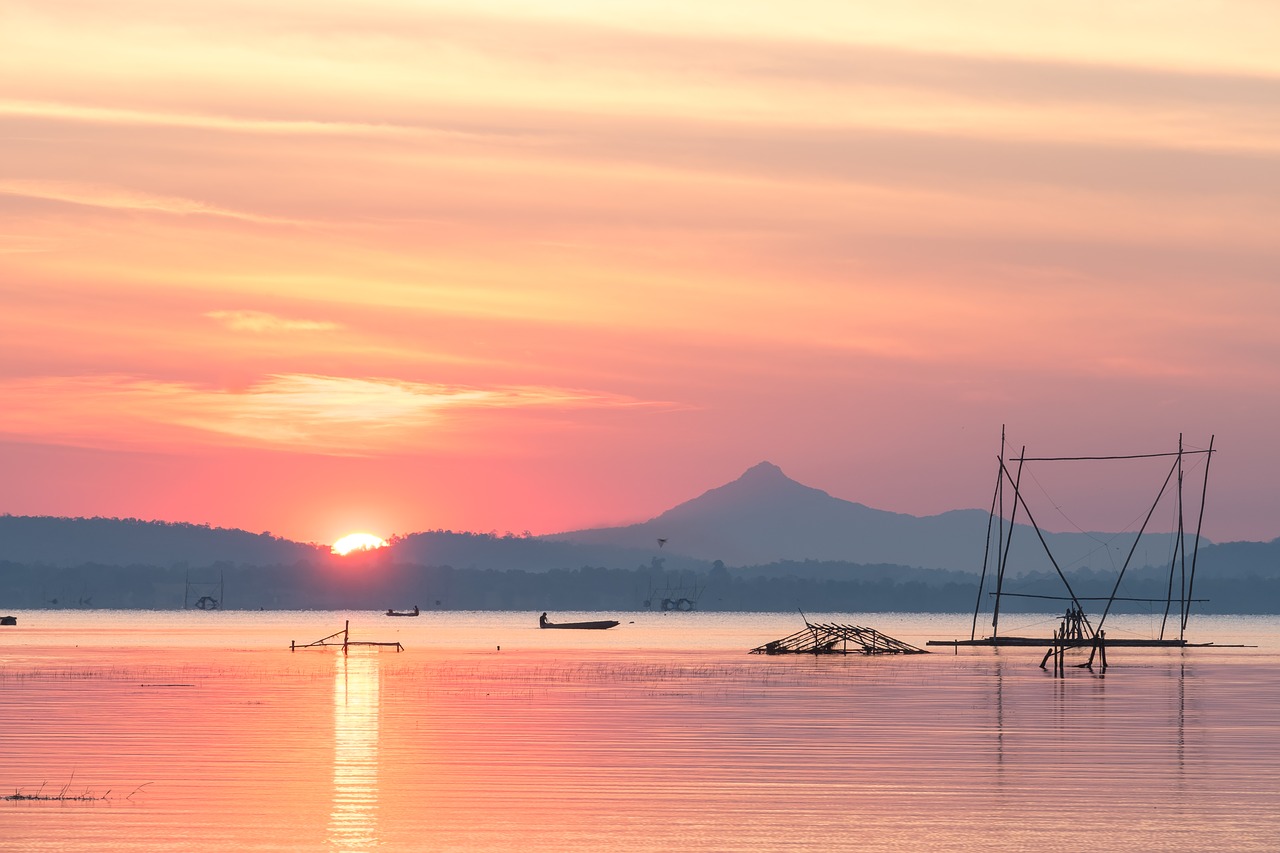 landscape sunset beautiful sky free photo