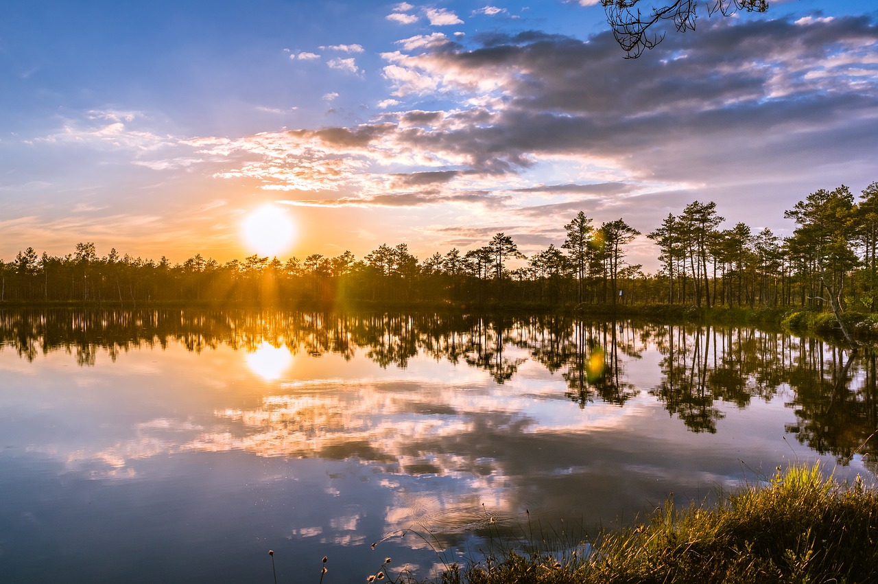 landscape sunset nature free photo