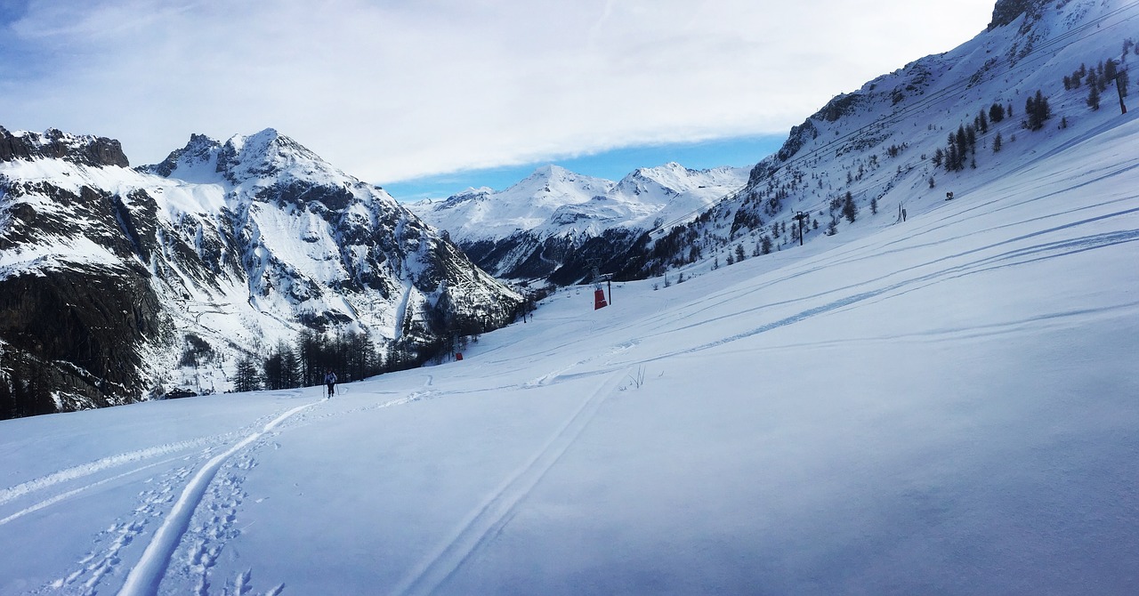 landscape tarentaise ski free photo