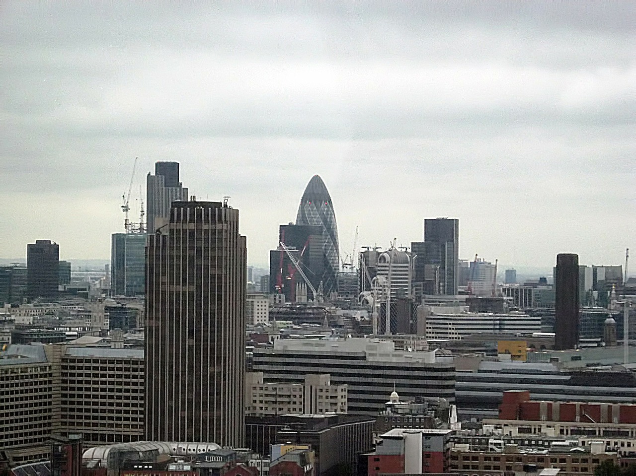 landscape buildings cloudy free photo