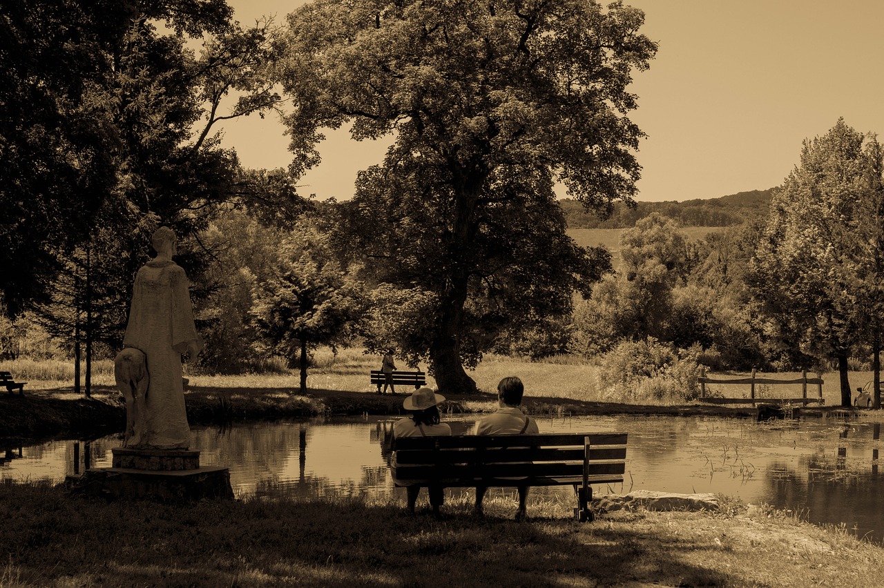 landscape people lake free photo