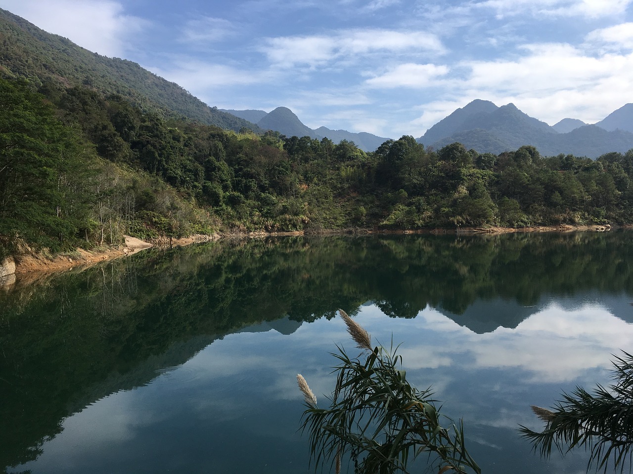 landscape reflection the scenery free photo