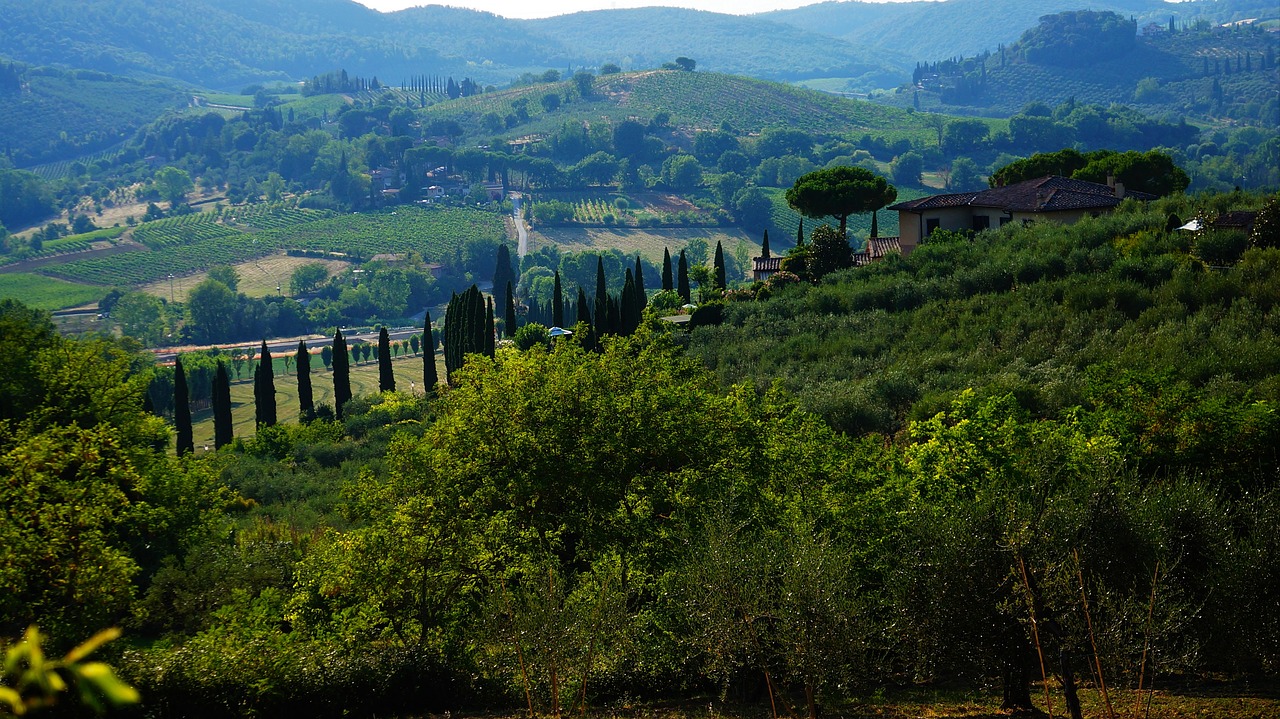 landscape tuscany nature free photo