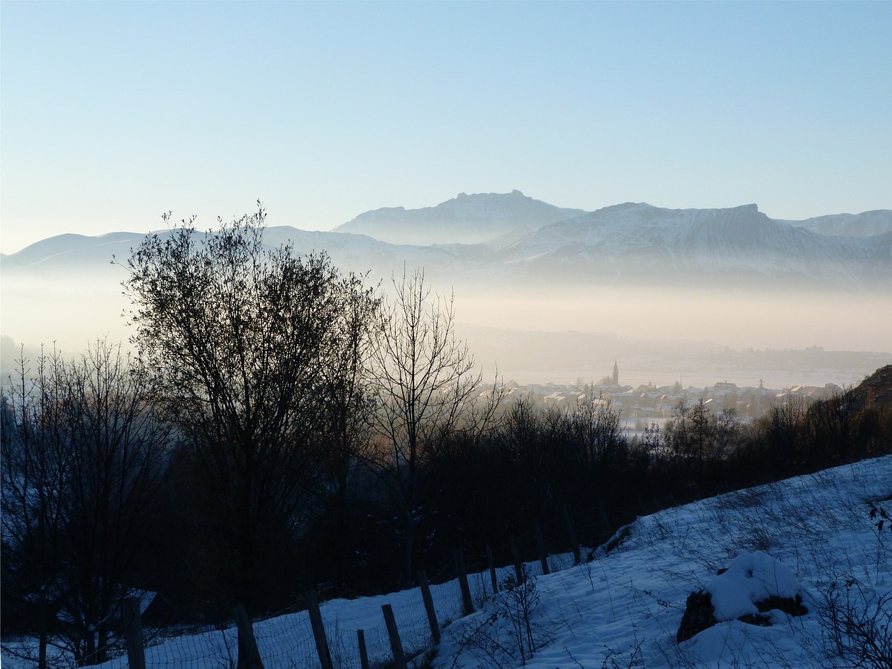 landscape mist field free photo