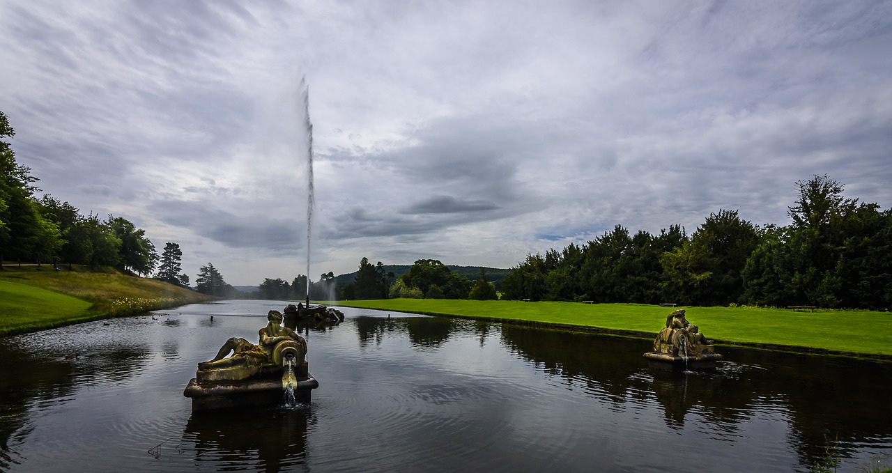 landscape fountain water free photo