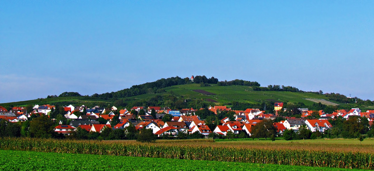 landscape houses view free photo