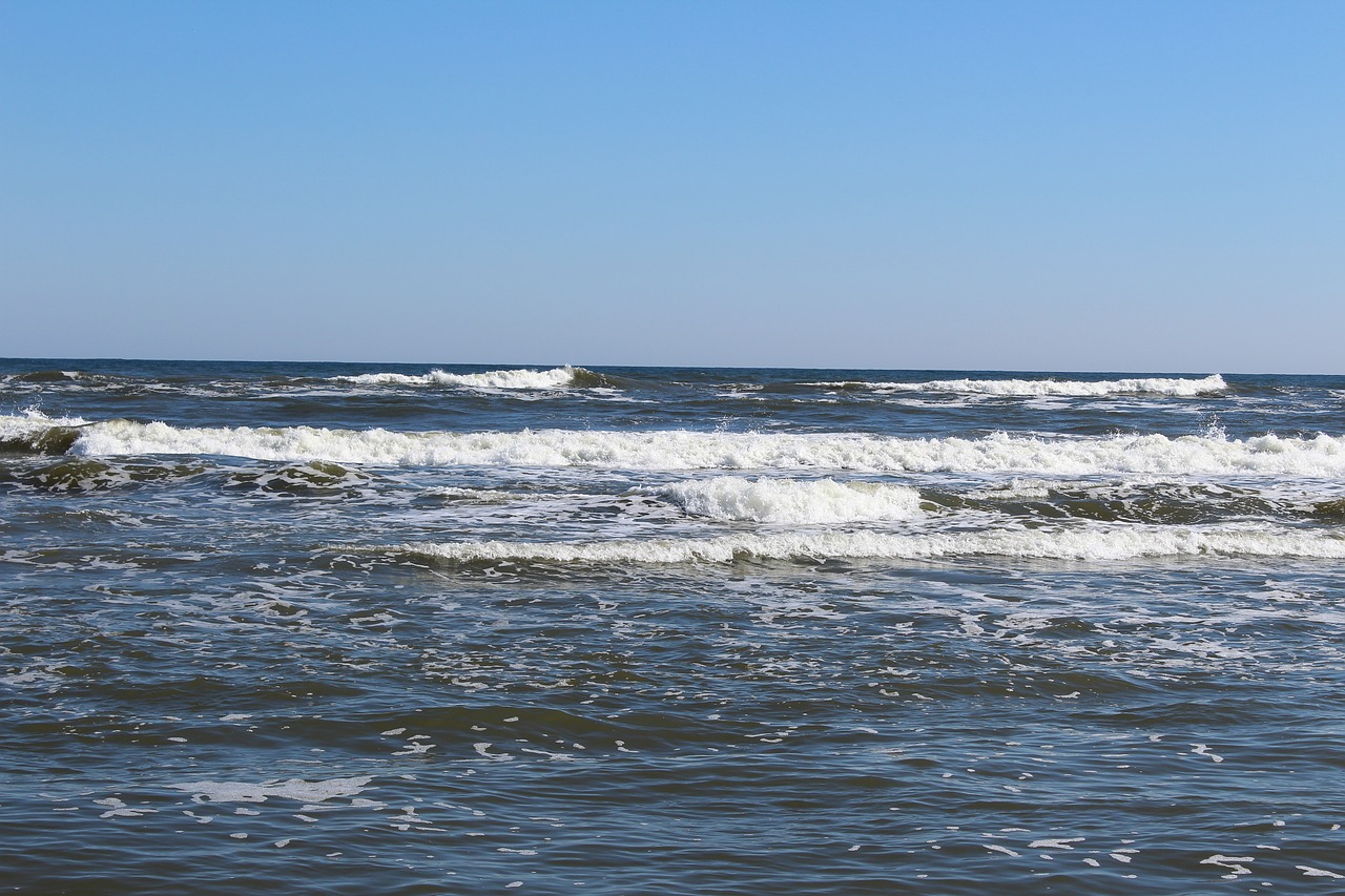 landscape the baltic sea the waves free photo