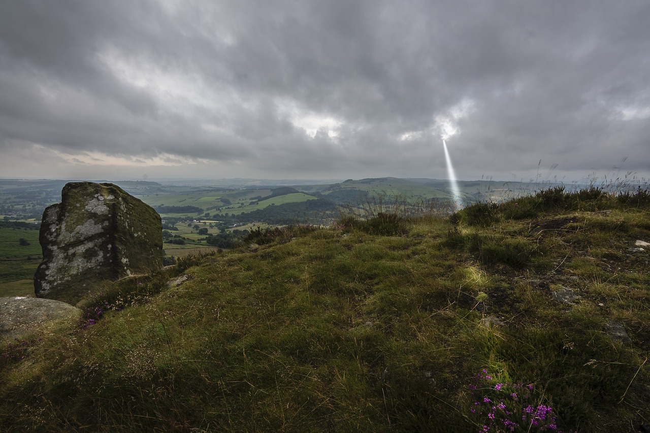 landscape grey sky nature free photo